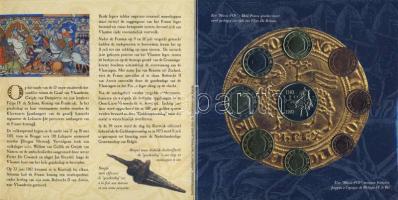 Belgium 2002. 1c-2€ 8klf db + 1db emlékérem, szettben T:BU