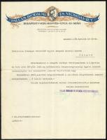 1932 Pallas Irodalmi és Nyomdai Rt. fejléces számlája