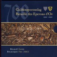 Belgium 2002. 1c-2€ 8klf db + 1db emlékérem, szettben T:BU