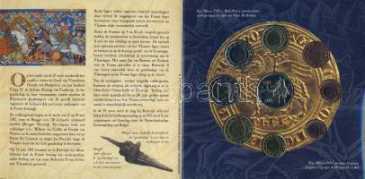 Belgium 2002. 1c-2€ 8klf db + 1db emlékérem, szettben T:BU