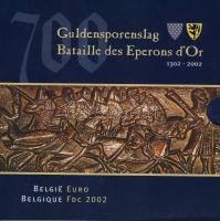 Belgium 2002. 1c-2€ 8klf db + 1db emlékérem, szettben T:BU