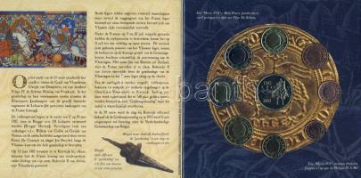 Belgium 2002. 1c-2€ 8klf db + 1db emlékérem, szettben T:BU