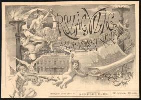 cca 1888 A képviselőház író tagjai (Jókai Mór, Apponyi Albert, Wekerle Sándor, Falk Miksa stb.), 9 d...