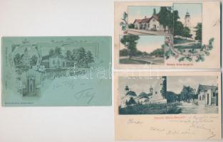 Máriabesnyő (Gödöllő) - 14 db régi képeslap vegyes minőségben