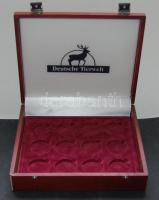 Éremtartó kazetta, 12 férőhellyel, 41mm átmérőjű érmékhez, jó állapotban