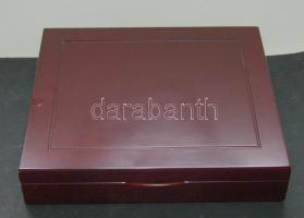 Nagyalakú éremtartó kazetta, 2db tálcával 15 férőhellyel, 42mm átmérőjű érmékhez, jó állapotban