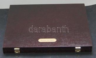 Éremtartó kazetta, 9 férőhellyel, 52x52mm, jó állapotban