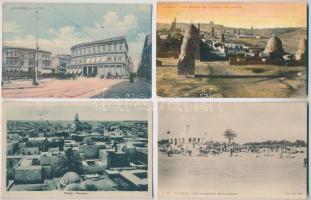 4 db RÉGI afrikai képeslap / 4 pre-1945 African postcards: Ouargla, Tripoli, Alexandrie, Cairo