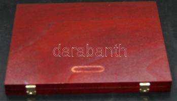 Éremtartó kazetta, 12 férőhellyel, 54x54mm, jó állapotban