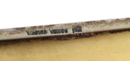 cca 1930 Ezüst (Ag) cigaretta tárca "FTC teniszverseny férfi páros díj", jelzett, hiányos ...