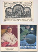 3 db RÉGI vallásos motívum képeslap vegyes minőségben / 3 pre-1945 religious motive postcards in mixed quality