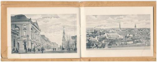 Losonc, Lucenec; Zárható levelezőlap belül 8-képes füzettel. Redlinger Ignác kiadása / Closeable pos...