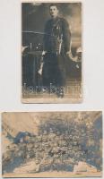 4 db RÉGI első világháborús osztrák-magyar katonai fotó vegyes minőségben / 4 pre-1945 WWI K.u.k. (A...