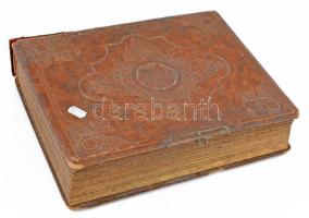 Régi fotóalbum kb 100 db majdnem mind keményhátú fotóval magyar műtermekből. Vizitkártyák, kabinetfo...