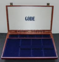 Nagyalakú éremtartó kazetta, összesen 20 férőhellyel, 1db tálcával, 6x 83x83mm, 1x 120x190mm, 4x 78x...