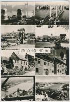 Budapest 1945-1965. Második világháborús pusztítások és az újjáépített állapotok. Képzőművészeti Alap (20,8 x 14,5 cm)