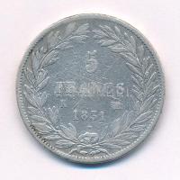 Franciaország 1831K 5Fr Ag "Lajos Fülöp" T:2-,3 karc, ph
France 1831K 5 Francs "Loui...