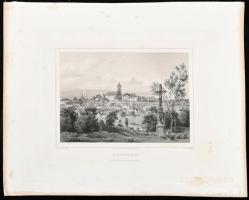 cca 1850 Ludwig Rohbock (1820-1883): Keszthely Acélmetszet. 17x14 cm