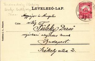 1928 Füzérradvány, Radvány; Károlyi kastély szálló, márványfolyosó, belső. Seefehlner J.L. kiadása +...