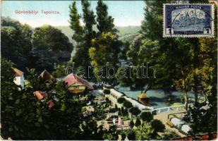 1921 Miskolctapolca, Görömbölytapolca, Görömbölyi-Tapolca, Tapolca (Miskolc); TCV card (EK)
