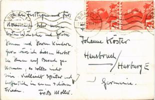 1939 Brassó, Kronstadt, Brasov; Piata Libertatii / Fő tér télen lószánokkal, August Gross, J.L. &...