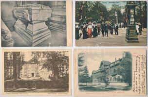 8 db RÉGI felvidéki város képeslap vegyes minőségben / 8 pre-1945 Upper-Hungarian (now Slovakian) town-view postcards in mixed quality
