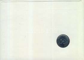 Nicaragua 1983. 50c bélyeges érmés borítékon, ismertetővel T:1