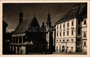 Selmecbánya, Schemnitz, Banská Stiavnica; Mestanska skola / iskola / school (EK)