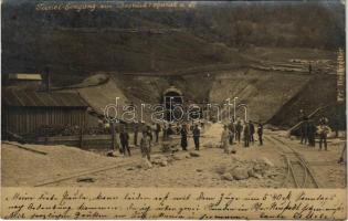 1903 Spital am Pyhrn, Tunel-Eingang am Bosruck / railway tunnel consturction. Fr. Hochreiter photo