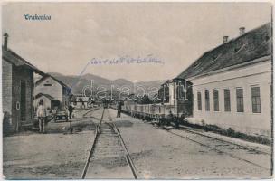 Raholca, Orahovica; vasútállomás. Fotograf M. Ollrom / Bahnhof / railway station (szakadás / tear)