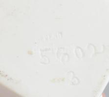 Herendi Krisztus figura, fehér mázas, jelzett (formatervező: Horvai János, 1873-1944), hibátlan, m: ...