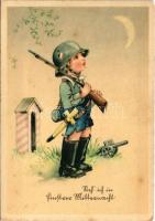 Német kis katona / German military art, child soldier