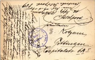 1917 Pola, Pula; La Basilica e il Campanile / basilica, bell tower. Italian patriotic propaganda wit...