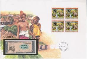 Guinea 1981. 2S felbélyegzett borítékban, bélyegzéssel T:1 Guinea 1981. 2 Sylis in envelope with stamp and cancellation C:UNC