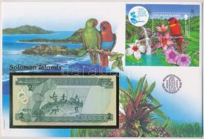 Salamon-szigetek 1986. 2$ felbélyegzett borítékban, bélyegzéssel T:I Solomon Islands 1986. 2 Dollars in envelope with stamp and cancellation C:UNC