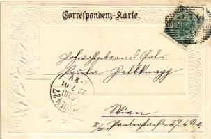 1901 Krems an der Donau, general view. Phot. u. Verlag der Papierhandlung Joh. Baska. Passepartoutka...