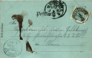 1900 Hohenwarth, Hohenwarth-Mühlbach am Manhartsberg; Schule, Kirche, Marktplatz, Joh. Schreiner...