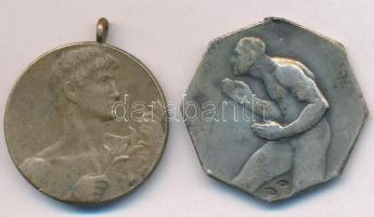 1928. "K.A.C." jelzett Ag díjérem hátoldalán "K.A.C. 1928. X.21." gravírozással,...