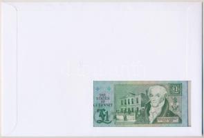 Guernsey / Alderney 1991. 1Ł felbélyegzett borítékban, bélyegzéssel T:I Guernsey / Alderney 1991. 1 ...