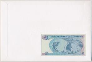 Zimbabwe 1994. 2$, felbélyegzett borítékban, bélyegzéssel T:1 Zimbabwe 1994. 2 Dollars in envelope w...