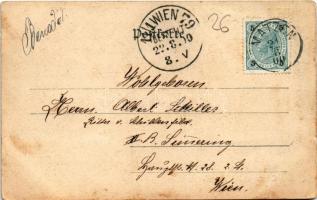 1900 Matzen, Matzen-Raggendorf; main street. Verlag v. Leop. Wagner (fa)