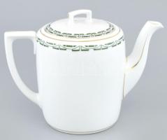 M&Z porcelán teás kanna. Kézzel festett, jelzett, kopással 24 cm