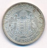 1937. 2P Ag "Madonna" T:1- patina Adamo P7