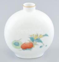 Japán porcelán váza. Kézzel festett, jelzett, hibátlan. 10 cm