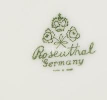 Rosenthal virág mintás cukordoboz. Matricás, jelzett, hibátlan d: 13 cm