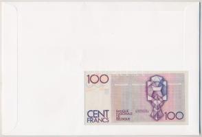 Belgium 1978-81. 100Fr felbélyegzett borítékban, bélyegzéssel T:I Belgium 1978-81. 100 Francs in env...