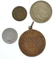 Vegyes: 1946. 50f Al + ~1970-1980. "Telefonérme / Magyar Posta (Tantusz)" sárgaréz telefon...