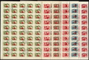 1957 Vöröskereszt (IV.) hajtott ívsor