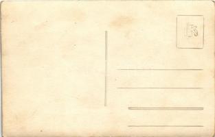 Sakkozó cserkészek / Hungarian boy scouts playing chess. photo