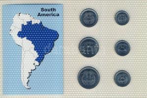 Brazília 1986-88. 1c, 5c, 10c, 2c, 50c, 1C bemutató szettben T:1